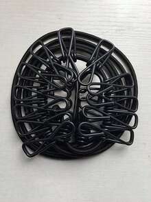 1pc Portable Travel Clothesline, Retractable Camping Clothesline, Adjustable Length With 12 Clips, Suitable For Indoor/Outdoor Drying Clothes, Household Items, Elastic Design For Backyard, Resort, And Hotel Balcony, Easy Installation And Space-Saving