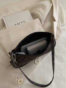 New Fashionable Versatile Chain Shoulder Bag, Underarm Handbag For Women - Coffee - View 4