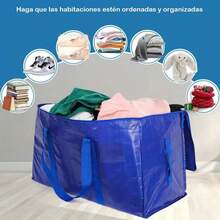 Tendencia4pcs Grande Bolsas De Almacenamiento Para Guardar PlegableCalidad premium - Azul - Ver 8