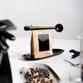 1 Stück/2 Stück/5 Stück 2-in-1 Edelstahl Kaffee Löffel Clip mit Verschlussclip, Küchen Handwerkskunst Löffel Beutel Clip, wiederverwendbarer kreativer Edelstahl Messlöffel, schwarzes Küchen Zubehör, geeignet für Espresso und Kaffee Liebhaber, Kaffee Shop Espresso Dekoration, geeignet für Kaffee, Milchpulver, Haferbrei, Gewürze, Tee, Eis, Gewürze usw., geeignet für Küchen Produktion, Küchen Kleinwerkzeug Rabatte und Rückkehr zur Schulsaison