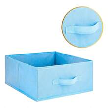 Tendencia2 Caja Cesto Canasta Organiza Closet Ropa Objetos MultiusosCalidad premium - Azul - Ver 3