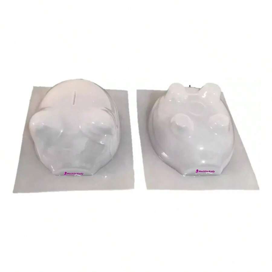 TendenciaMolde De Cerdito Para Alcancías Gde 16.5x13.5x14.5 Cm Yeso Cerdito BlancoCalidad premium - 1 - Ver 1