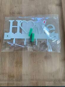 1个爱心造型钥匙架，壁挂式玄关收纳挂钩，无需钻孔，客厅家居装饰 - 彩色 - 查看 6