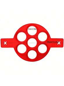 1pc Round Pancake Mold: Non-Stick Cooking Tool, Suitable For Frying Eggs And Kitchen Baking - Red - View 14