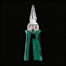 8-In-1 Stainless Steel Non-Slip Pliers, Multi-Functional Wire Strippers With Voltage Tester, Professional Electrician Pliers