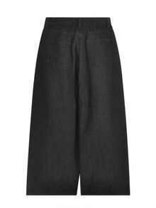 Dark Grey Wide Leg Jeans For Women, Loose Fit, Slimming, Versatile, Spring & Autumn - Dark Grey - View 6