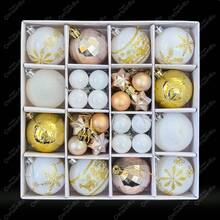 TendenciaPaq 44 Adorno Árbol Navidad Esfera Estrella Blanco Dorado Blanco DoradoCalidad premium - Blanco - Ver 10