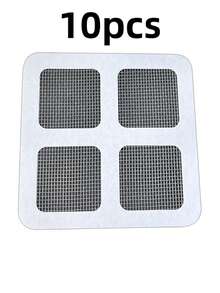 10pcs Kitchen Sink Drain Covers, Disposable Bathroom Hair Catcher Filters 4"X4", Bathroom Drain Clog Protector, Kitchen & Bathroom Drain Strainers, Drain Filters, Anti-Clogging Drain Filters, Sink Debris Trapping Pads, Drain Mosquito Barrier Nets, Household Kitchen Drain Blocking Supplies, Filtering Pads - Multicolor - View 11