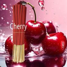 24/73/120/170 Pcs Cherry Scented Incense Sticks, Cherry Blossom Bamboo Incense Rods, 8.66 Inches, Suitable For Yoga And Meditation, Purify The Mind, Eliminate Negative Energy