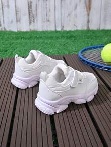 1双透气网面儿童鞋，新款春秋季韩版儿童休闲运动鞋，男童/女童婴儿幼儿白色鞋 - 米色 - 查看 7