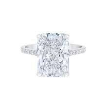 3/4.5CT Radiant Cut Moissanite Synthetic Ring | VVS1 Clarity & Hypoallergenic |For Women Birthday,Wedding, Engagement, Anniversary Gift | -Friendly Jewelry  Casual Elegant Travel - 3克拉黃金 - 查看 9