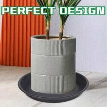 TendenciaKit Paquete Tarea Pesada De 6 Base Plato Para Maceta 30cm Gris Oscuro Gris OscuroCalidad premium - Gris Oscuro - Ver 6