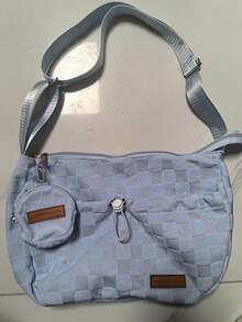 日式Hobo单肩包，大容量毛绒斜挎包，时尚日常背包，适合上学、通勤、秋冬季节、生日/大学/圣诞节礼物 - 彩色 - 查看 9