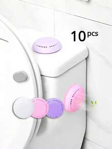 1/5/10 Pcs Air Freshener Capsules With Holder - Suitable For Home, Car, Wardrobe, Lily Fragrance, Effectively Removes Odors, Car Air Freshener Diffuser, 2025 New Fashionable Air Freshener Capsules, No Drilling Required, Solid Fragrance Sticker - Lavender - View 2