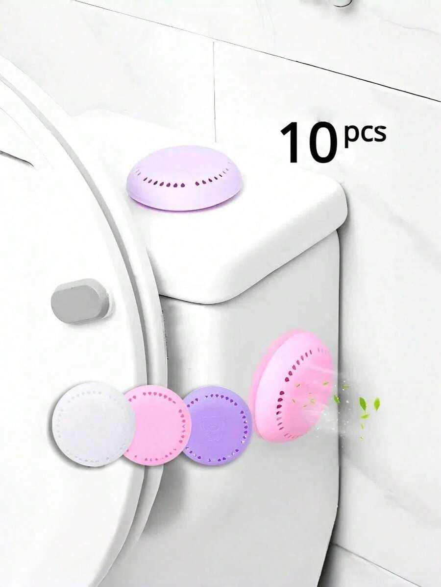1/5/10 Pcs Air Freshener Capsules With Holder - Suitable For Home, Car, Wardrobe, Lily Fragrance, Effectively Removes Odors, Car Air Freshener Diffuser, 2025 New Fashionable Air Freshener Capsules, No Drilling Required, Solid Fragrance Sticker