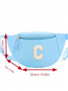 儿童腰包，春夏新款简约百搭腰包，男女童休闲运动胸包，DIY贴纸包，迷你胸包，可爱收纳包，女孩钱包，旅行包，斜挎包 - 彩色 - 查看 4