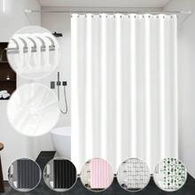 TendenciaCortina De Ducha Con Ganchos 200x200cm ImpermeableCalidad premium - Blanco - Ver 1