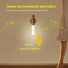 TendenciaAplique Lampara Led Recargable Con Sensor De MovimientoCalidad premium - Blanco - Ver 4