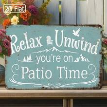 HONEYCOMB Patio Wall Decor 8x12 Inch, Flat 2D Plaque For Outdoor Garden Porch Backyard, Leisure Theme Decorative Plaque For Rela - 彩色 - 查看 7
