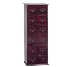 Leslie Dame CD-228W Library Design Multi Media Storage Cabinet CHERRY New! - As Pic - View 1