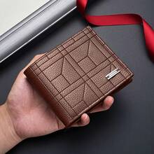 PEEJAA Men's Professional Business Wallet With Money Clip Large Capacity Horizontal Design PU Leather Cash Card Slots Durable For Meetings Travel Entrepreneurs Executives Salespeople Fashion Wallet Gift - 黑色 - 查看 7