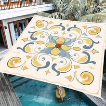 1pc 2D Digital Print Sun Shade Cloth, 5 Different Styles Available, Features Include Printed Pattern Design, Windproof, Detachable, Lightweight, Semi-Shading, Dustproof