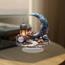 New Cross Border Multi-Style Moon Lighthouse Character Acrylic 2D Ornament Festival Home Desktop Decor