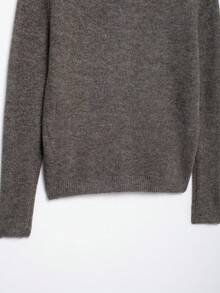 DEEKA Autumn/Winter New Women's European & American Style Fashion Versatile Metal Button Knit Grey Sweater Cardigan - Grey - View 10