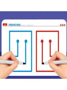 Juguetes para el desarrollo del cerebro izquierdo y derecho, juguetes de entrenamiento para el pensamiento integral del cerebro de los niños, ayudas didácticas para ejercitar la concentración, la atención y la motricidad fina - Multicolor - Ver 4