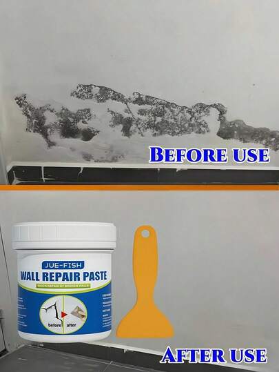 معجون إصلاح الجدران متعدد الاستخدامات، يمكن تغطية البقع، مزيل البقع، طلاء الجدران المتقشر، مادة حشو شقوق الجدران المقاومة للرطوبة، معجون إصلاح الجدران المنزلي، يمكن إصلاح الخدوش والتجاويف والشقوق وثقوب المسامير، مناسب لأدوات وتجديد المنزل ومنتجات الطلاء ومواد ديكور الجدران، منتجات إصلاح الجدران (شحن عشوائي للموديلات الجديدة والقديمة)
