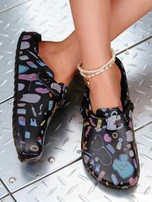 Increase Size, Ladies' All-Season Shoes, Catering Shoes, Restaurant And Garden Shoes, Casual Shoes Suitable For All Seasons, Comfortable And Durable, Special Shoes For Nurses, Casual Styles. - Black - View 5
