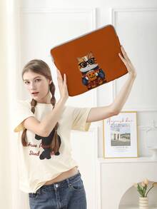 Cat Print Laptop Bag, Office/School Supplies, Back To School Promotion - Multicolor - View 2