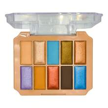 TendenciaPaletas De Sombras Varios Tonos Mate Brillante 10 ColoresCalidad premium - Azul - Ver 13