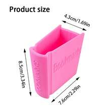1pc Book-Shaped Bookmark Storage Box - Portable, Lightweight, Multi-Color Storage Box, Student Desk Organizer, Desktop Decor, Gift For Book Lovers, Friends, Family, Book-Inspired Design, Minimalist Appearance, Essential For Office - one-size - View 2