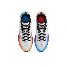 Nike S.T. Flare 多功能舒适耐穿透气低帮篮球鞋，白/蓝/橙，男款 - 白藍橙 - 查看 5