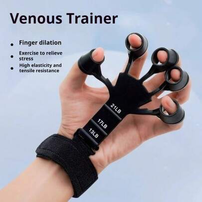 Vein Training Device For Finger Flexibility, Rehabilitation, Grip Strength, Five-Finger Strength, Wrist Exercise, And Arm Muscle Development.
