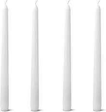 4Pack White 10-Inch Taper Candles, Unscented &Amp; Smokeless Dripless Candlesticks 7-8H Long Burn Time - Paraffin Wax Ideal For Wedding, Holiday, Dinner Table, Home Decor, Parties, Christmas - ColorA - 查看 1