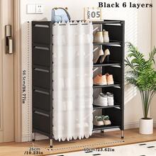 1pc Simple Shoe Rack, Home Entryway Shoe Storage Organizer, Multi-Space Display, Bathroom, Kitchen Storage, Multi-Tier Space-Saving, Suitable For Rental, Apartment - Multicolor - View 9