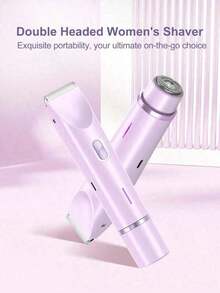 2-In-1 Electric Shaver For Women, Rechargeable And Portable, Suitable For Wet And Dry Use. Perfect For Trimming And Shaving Hair On Arms, Legs, Underarms, Bikini Line, And Facial Hair Including Lip, Chin And Neck. Features Adjustable Head For Smooth And Gentle Shaving Without Irritating Skin. Compact And Stylish Pink Design Ideal For Home Use, Travel Or On-The-Go Grooming. Multi-Functional Body And Bikini Trimmer Combines Electric Shaving And Precision Trimming,  And Easy To Use. Perfect Personal Care Tool For Smooth Skin And A Thoughtful Gift For Women. - Màu tím - Xem 7