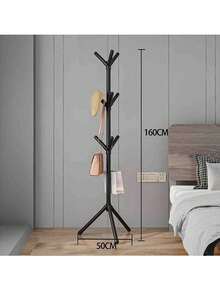 1件简约6钩收纳架，时尚壁挂式设计，可存放外套、帽子和包包，保持玄关和卧室整洁有序。 - 彩色 - 查看 10