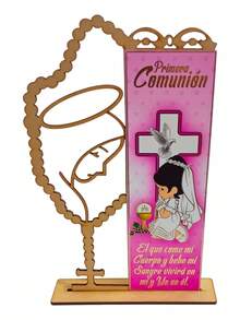 Tendencia10 Recuerdos  Comunión Centro Mesa Retablos Mdf Niña 2Calidad premium - 1 - Ver 5