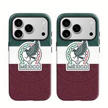 Funda de teléfono con espejo del equipo de fútbol Eagle . Funciona como un espejo y es compatible con  17,  16 Pro Max,  15 Pro Max,  13 y  12. Fabricada en TPU resistente, garantiza una excelente protección contra golpes y caídas. Un regalo perfecto para deportistas, familiares, amigos, cumpleaños o cualquier ocasión especial. - Blanco - Ver 1