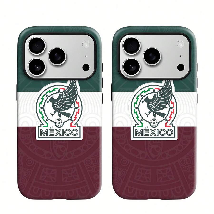 Funda de teléfono con espejo del equipo de fútbol Eagle . Funciona como un espejo y es compatible con  17,  16 Pro Max,  15 Pro Max,  13 y  12. Fabricada en TPU resistente, garantiza una excelente protección contra golpes y caídas. Un regalo perfecto para deportistas, familiares, amigos, cumpleaños o cualquier ocasión especial. - Blanco - Ver 1