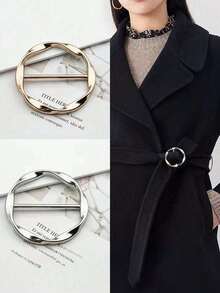 4pcs Round Sliding Buckles, Alloy Adjustable Buckle Fasteners, Sewing Mini Buckle Belt Adjuster Sliders For Belt Fixers, Leather Crafts, Garment Hem Fixers, Clothing Waist Buckles, Metal Tie Buckles - Mixed Colors - View 4