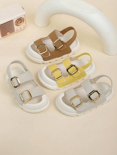 2025年夏季男女童凉鞋，新款时尚休闲运动沙滩鞋，简约防滑婴儿凉鞋