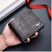 PEEJAA Men's Professional Business Wallet With Money Clip Large Capacity Horizontal Design PU Leather Cash Card Slots Durable For Meetings Travel Entrepreneurs Executives Salespeople Fashion Wallet Gift - 黑色 - 查看 11