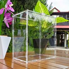 TendenciaCaja Lisa Buzón P/ Dinero / Alcancía Para Sobres Boda O Xv's TransparenteCalidad premium - Transparente - Ver 6