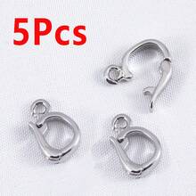 2/5/8Pcs 18K Gold-Tone Copper Oval Spring Clasp Pendant Connector, Suitable For Jewelry Making And DIY Handmade Jewelry Accessories - Copper Jewelry Buckle - View 13