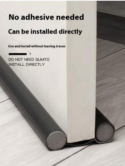 Door Sweep Seal Strip, Bedroom Door Weatherstrip Insulation Soundproof Draft Stopper