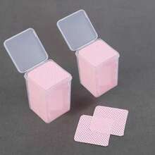 200/400/1200片装混色美甲清洁湿巾，紫色无纺布心形清洁湿巾，粉色美甲工具，方形白色盒装凝胶指甲油卸除湿巾，黑色清洁剂，无绒指甲卸除湿巾清洁纸